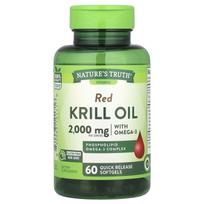 Nature's Truth, red krill oil with omega-3, 2,000 mg, 60 immediate-release softgels (1,000 mg per softgel)