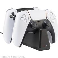 CYBER įkrovimo stovas DualSense Black PS5 Double (Edge/DualSense) - juoda