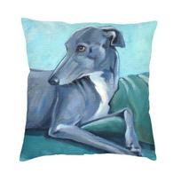 Prabangus Kurto pagalvės užvalkalas 40x40 cm Minkštas vipetinis Sihthound šunų pagalvės užvalkalas, skirtas sofos automobilio kvadratiniam pagalvės užvalkalui dekoruoti 45x45cm 18x18in