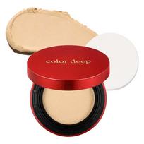Color Deep O Magic Powder Red Edition Pact 15g, beige, 1 pack red