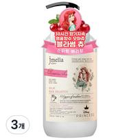 J. Mella in France Disney Blossom Chew Hair Shampoo Floral Berry Fragrance, 1000ml, 3 pcs. white