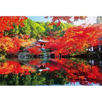 [Pagaminta Japonijoje] Beverly 1000 detalių dėlionė Daigoji šventykla rudeninėmis spalvomis (49x72 cm) 1000-066 black