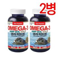 Tonglife Canada Omega 3 Half Seal Gold + Vitamin D Half Seal 300 Capsules 2 bottles, 300 tablets, 1 unit