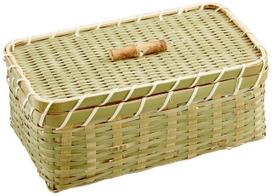 Yamashita Craft Green Bamboo Square Bento Small 32155000 beige