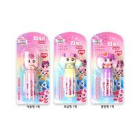 Catch Tiniping Lip Care Strawberry Scent 3-Piece Set / Hatuping + Posilping + Mallangping, 3.8g, 3 pieces pink