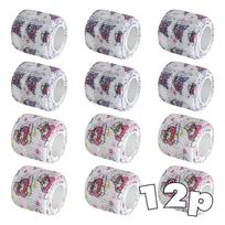 BLACKTAPE grip tape juosta 5cm, Kuromi + Melody, 1 vnt. gray