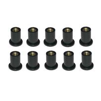 4/5/6 mm metrinė šulinio veržlė M4/M5/M6 guminės šulinio veržlės, motociklo priekinio stiklo tvirtinimo priekinio stiklo varžtai M4