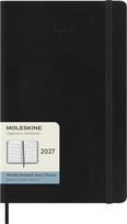 Moleskine 2027 January Monthly Large Size x Black DSB12MN3Y27 Planner, Start, 12-Month Diary, (13cm 21cm), Softcover, juoda