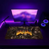 Doom Mouse pad with a non slip rubber base suitable for home offices and an ideal gift for gamers 30cmx60cm purple