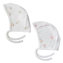 Baby & I infant four-season hat bonnet 2-piece set, FREE, Bunny (beige), Bunny (pink), Popular baby clothes in Korea white