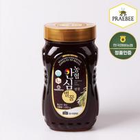 Korėjos bitininkystės kooperatyvas Saugus natūralus medus Kaštonų medus PET 1 kg, 1 kg, 1 vnt. black