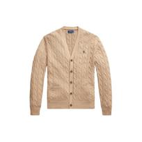 Polo Ralph Lauren Vienspalvis V formos iškirptės Laisvalaikio ilgomis rankovėmis megztas megztinis Vyriškas megztinis Camel MNPOSWE16821786-200 S beige