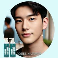 Shaving gel shaving gel transparent highly concentrated centella asiatica extract aloe cooling shaving cream, 200ml, 2 pieces brown