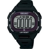 Seiko vyriškas SBEF055 (PROSPEX Super Runners Solar) Ovalus laikrodis Juodas plastikas Skaitmeninis