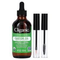 Cliganic, Ekologiškas ricinų aliejus, 4 fl oz (120 ml) black