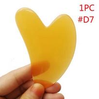 Namų Gua Sha masažuoklis Veido odai Širdies įrankis Kaklui Nugarai Kūno priežiūrai, 1 vnt. Spalva D7, 7) 1 vnt. spalva D7 yellow