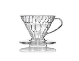 HARIO V60 Transparent Dripper 01 Clear for 1~2 Cups Coffee Hand Drip Made in Japan VDR-01-T white