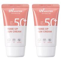 Tony Moly UV Master Tone-up Sun Cream SPF50+ PA+++ 50ml x 2p set, 2 pieces white