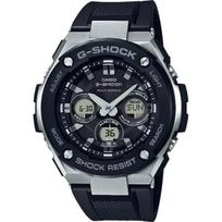Casio Vyriškas G-SHOCK GST-W300-1AJF [G-STEEL radijo bangos saulės spindulių vidutinio dydžio] apvalus laikrodis, juodos dervos