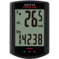 CAT EYE dviračio kompiuteris STRADA SLIM juodas spidometras, dviratis CC-RD310W juoda