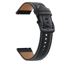 22 mm odinė laikrodžio apyrankė skirta Samsung Galaxy Watch3 45 mm/Galaxy Watch 46 mm išmaniojo laikrodžio apyrankė, skirta Huami Amazfit GTR 2 2e/GTR 47 mm 22mm juoda