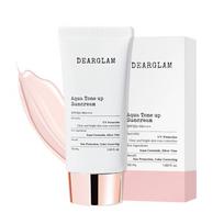Dear Glam Aqua Tone Up Sun Cream, 50ml, 2 units white