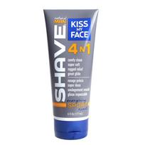 Kiss My Face 4 viename drėkinamasis skutimosi kremas vyrams, energizuojantis sportinis aromatas, 177 ml, 1 vnt. gray