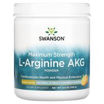 Swanson, maksimalaus stiprumo l-arginino AKG milteliai, natūralūs citrusiniai vaisiai, 5 g, 12,9 uncijos (368 g)