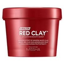 Missha Amazon Raudonojo Molio Porų Kaukė 110ml, 1 pakuotė, 1 vnt. pink