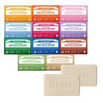 DR. BRONNER'S Grynas Kastilijos kietasis muilas 140gx2 Peppermint 140g / Bath soap 140g : Peppermint 140g blue