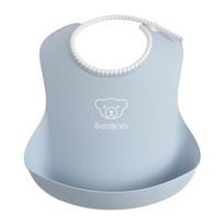 BabyBjorn baby bib bib, powder blue, 1 piece white
