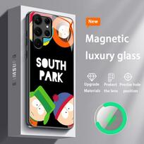 Cool South Park Cartoon Phone Case For Samsung S26 S25 S24 S23 S22 S21 S20 Plus Ultra Glass Magnetic Case Galaxy S24 black
