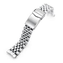 20mm Stainless Steel ANGUS Jubilee Bracelet with for Seiko Presage Cocktail Power Reserve Watch V-Clasp