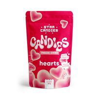 STAR CANDIES džiovinti šaltyje saldainiai "Širdelės" 30 g