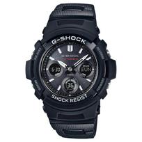 Casio Wristwatch G-Shock Radio Solar AWG-M100SBC-1AJF Black black
