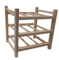 IKEA HUTTEN 70179594 Vyno lentyna 9 solidžaus medžio buteliams, gray