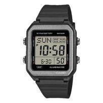 Casio vyriškas dervos 50M atsparumo vandeniui žadintuvo kvarcinis laikrodis W-221H-1AV juoda