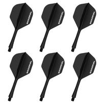 WayArrival darts flights shafts integrated set of 6 2BA standard durable precision molded 90 degree hold anti-loosening screws for beginners practice juoda