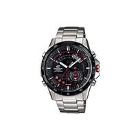 Casio Edifice Fashion Racing Classic Dual Display Sports Waterproof Quartz Watch Men watches Black ERA-200DB-1AV Black Dial black