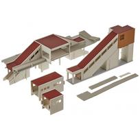 KATO N mastelio priemiesčio tilto stoties pastato plėtinio rinkinys 23-123 brown