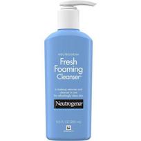 Neutrogena Fresh putojantis švelnus kasdienis veido valiklis ir makiažo valiklis_9,6 Fl Oz gray