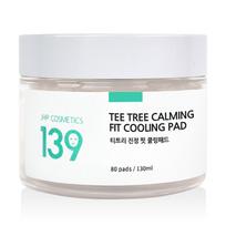 JHP 139 Tea Tree Calming Fit Cooling Pad 130ml, 80 pieces, 1 piece white