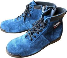 Tsubaki Model Safety Velor Zipper Mid CHS29 JIS Made in cm Shoes, Lace-up, Included, Length, Standard, Japan, Blue, 26.0 mėlyna
