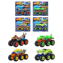 Hot Wheels Monster Truck Transporter Asortimentas Transporto priemonė Mini Amžiaus Žaislai, Automobiliai, Dėžutė 4 Automobiliams, 3+, Daugiafunkcis, HWN86-986H blue