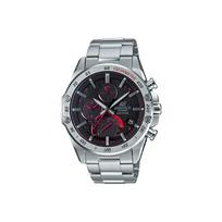 CASIO Men EDIFICE Black Watch EQB-1000XYD-1APR Silver Strap black