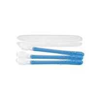 Nubi Silicone Long Handle Spoon 3p + Case, Blue, 1 Set, Korean popular tableware white