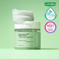 Vegan Effect Clean & Glow Žaliojo miežio pirmasis LHA toniko padelis 60 vnt. white