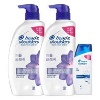 Head & Shoulders Perfume Fresh Shampoo 750ml 2p + Deep Clean Shampoo 90ml, 1 set blue