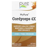 Pure Essence, MyPure, Cordyceps sinensis 4X, 60 daržovių kapsulių
