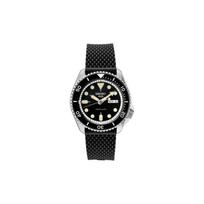 SEIKO Automatinis silikoninis dirželis vyriškas laikrodis juodas ciferblatas srpd95 juoda